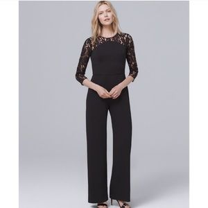 NWT Black HOLIDAY lace jumpsuit White House Black market
